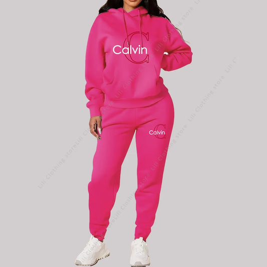 2025 New Ladies Tracksuit Aesthetic Designer Clothes Trend Sportswear High quality Hoodies Sweatpants 2 piece Outfits Women Sets